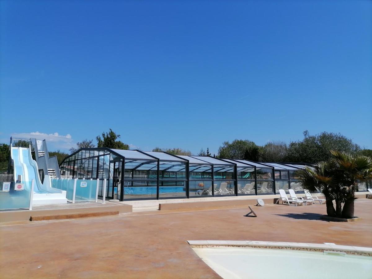Mobil-Home Climatise Avec Piscine Aureilhan  Buitenkant foto
